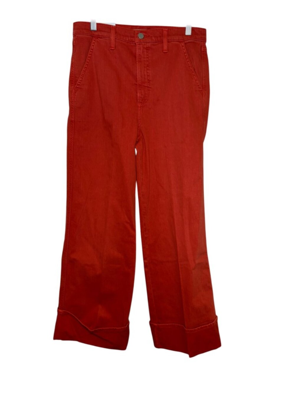 Joe’s Jeans Trixie High Rise Wide Leg Cuffed Pants Poppy 30 NWT - Picture 2 of 7